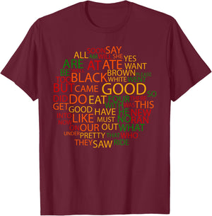 Kindergarten Sight Words for Kindergarten Teachers Men Women Kids T-Shirt - T-Shirt | Maroon