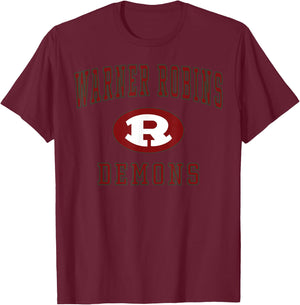 Warner Robins High School Demons C1 T-Shirt - T-Shirt | Maroon