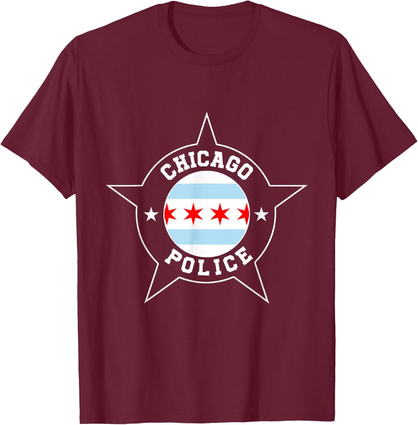Chicago Police - CPD T-Shirt - T-Shirt | Maroon