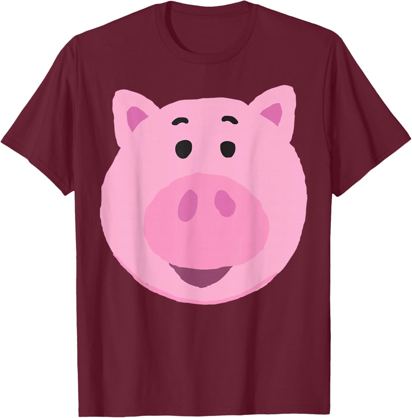 Disney Pixar Toy Story Hamm Big Face T-Shirt - T-Shirt | Maroon