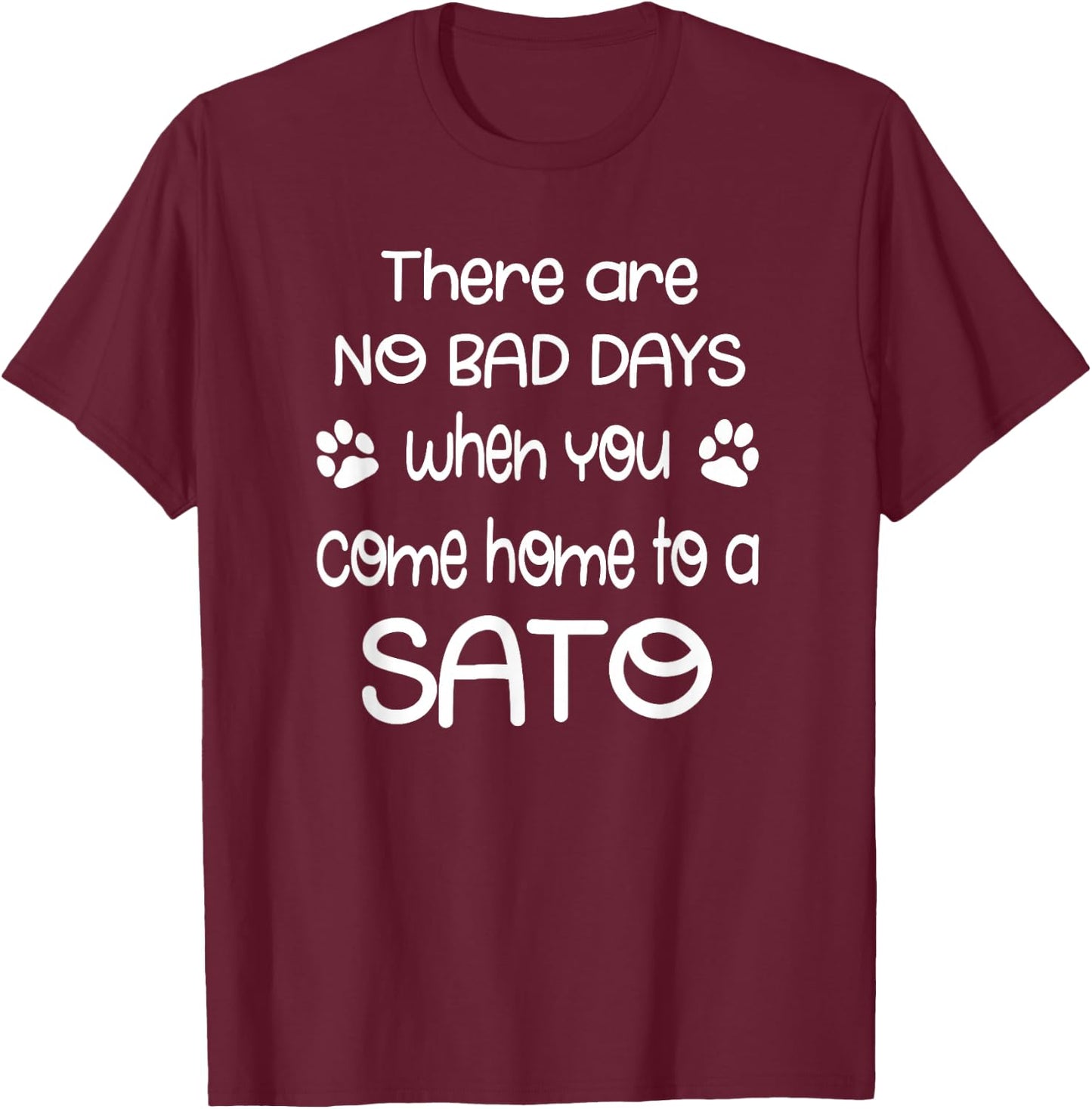 Cute SATO Dog Puppy Gift Shirt Women Girls Kids T-Shirt - T-Shirt | Maroon