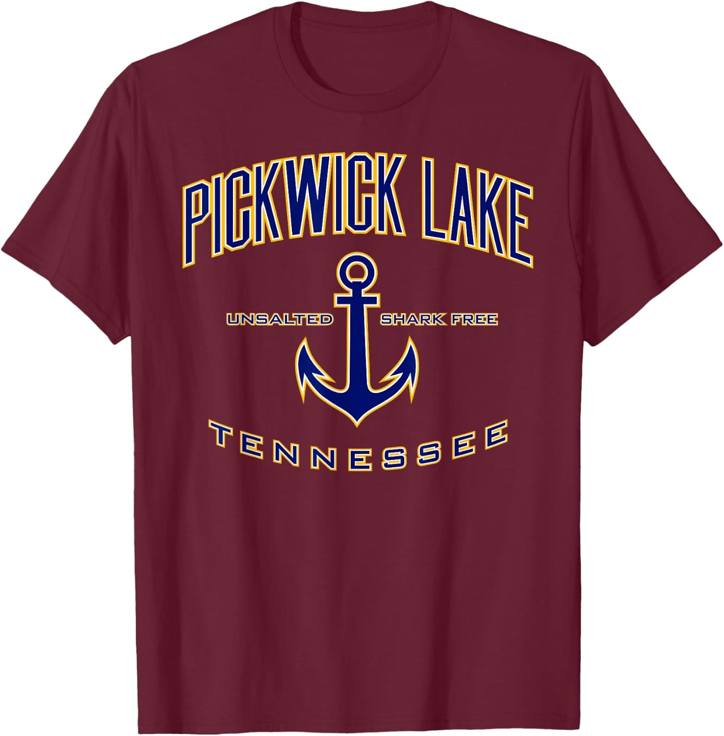 Pickwick Lake Shirt , Men, Girls & Boys T-Shirt - T-Shirt | Maroon