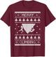 Merry Climbing Christmas bouldering belay T-Shirt - T-Shirt | Maroon