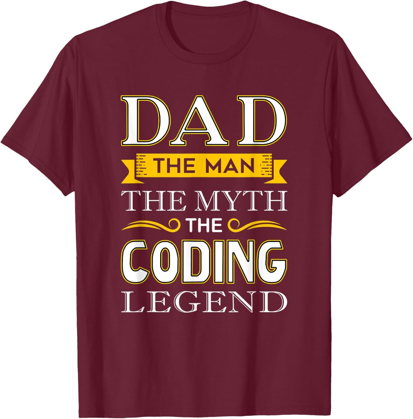 Coder Dad , Computer Coding Dad T-Shirt - T-Shirt | Maroon