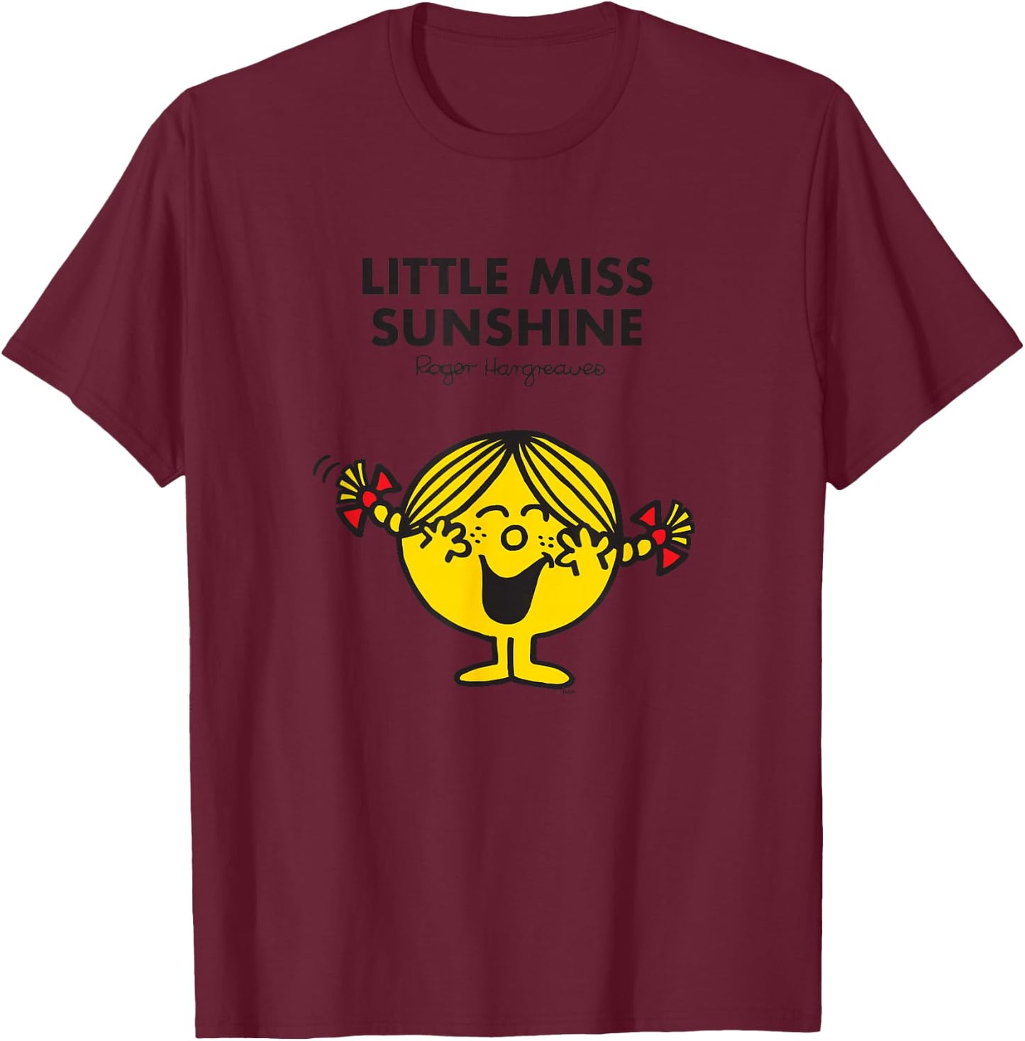 Mr. Men Little Miss Sunshine T-Shirt - T-Shirt | Maroon