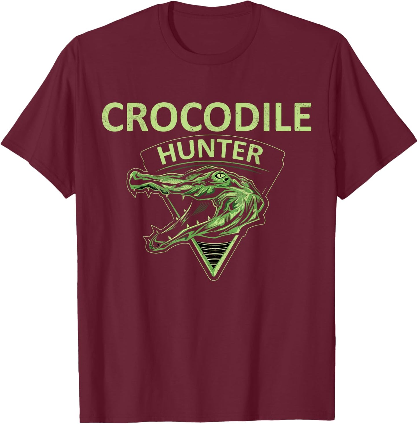 Crocodile Hunter Reptile Huntsman T-Shirt - T-Shirt | Maroon