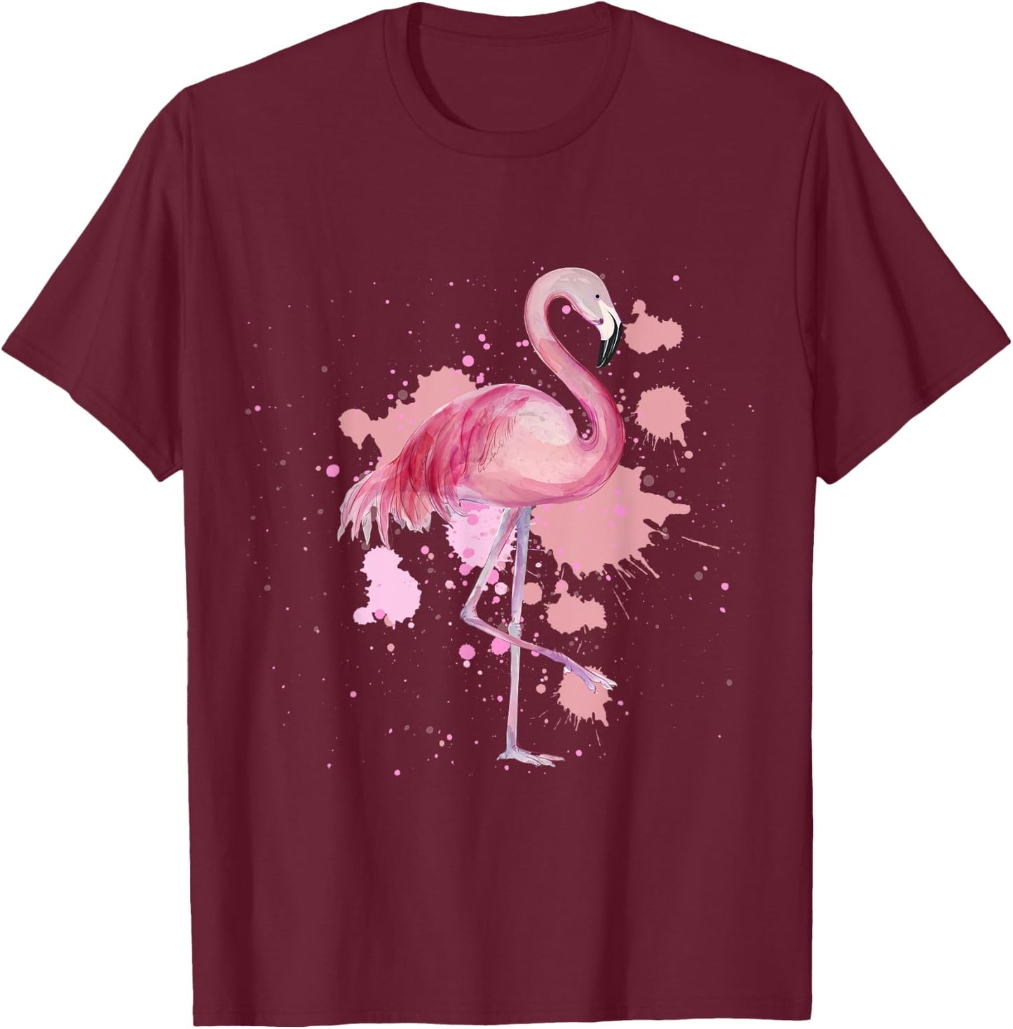 Flamingo T-Shirt - T-Shirt | Maroon