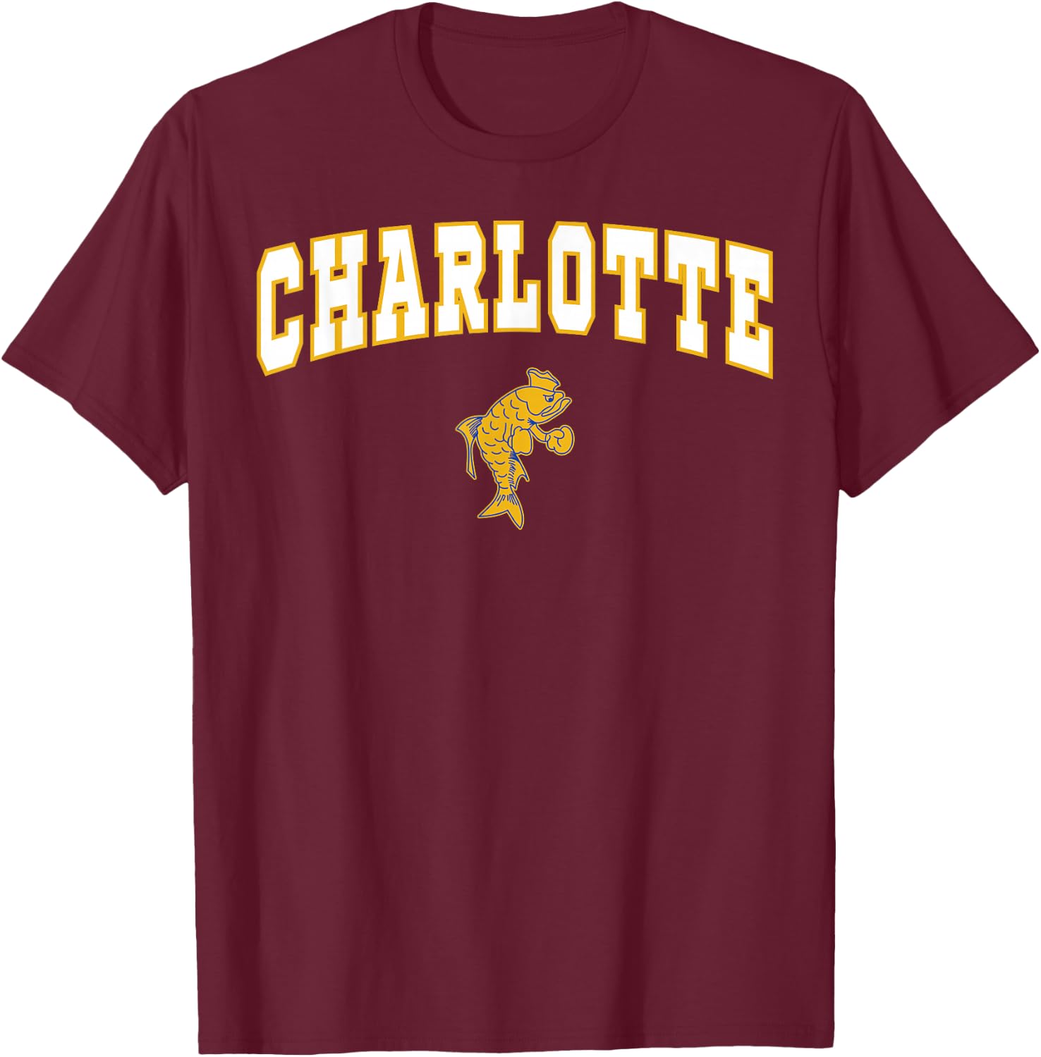 Charlotte High School Fighting Tarpons C2 T-Shirt - T-Shirt | Maroon