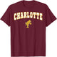 Charlotte High School Fighting Tarpons C2 T-Shirt - T-Shirt | Maroon