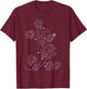 Disney Mickey Mouse 4th of July Fireworks Silhouette USA 250 T-Shirt - T-Shirt | Maroon
