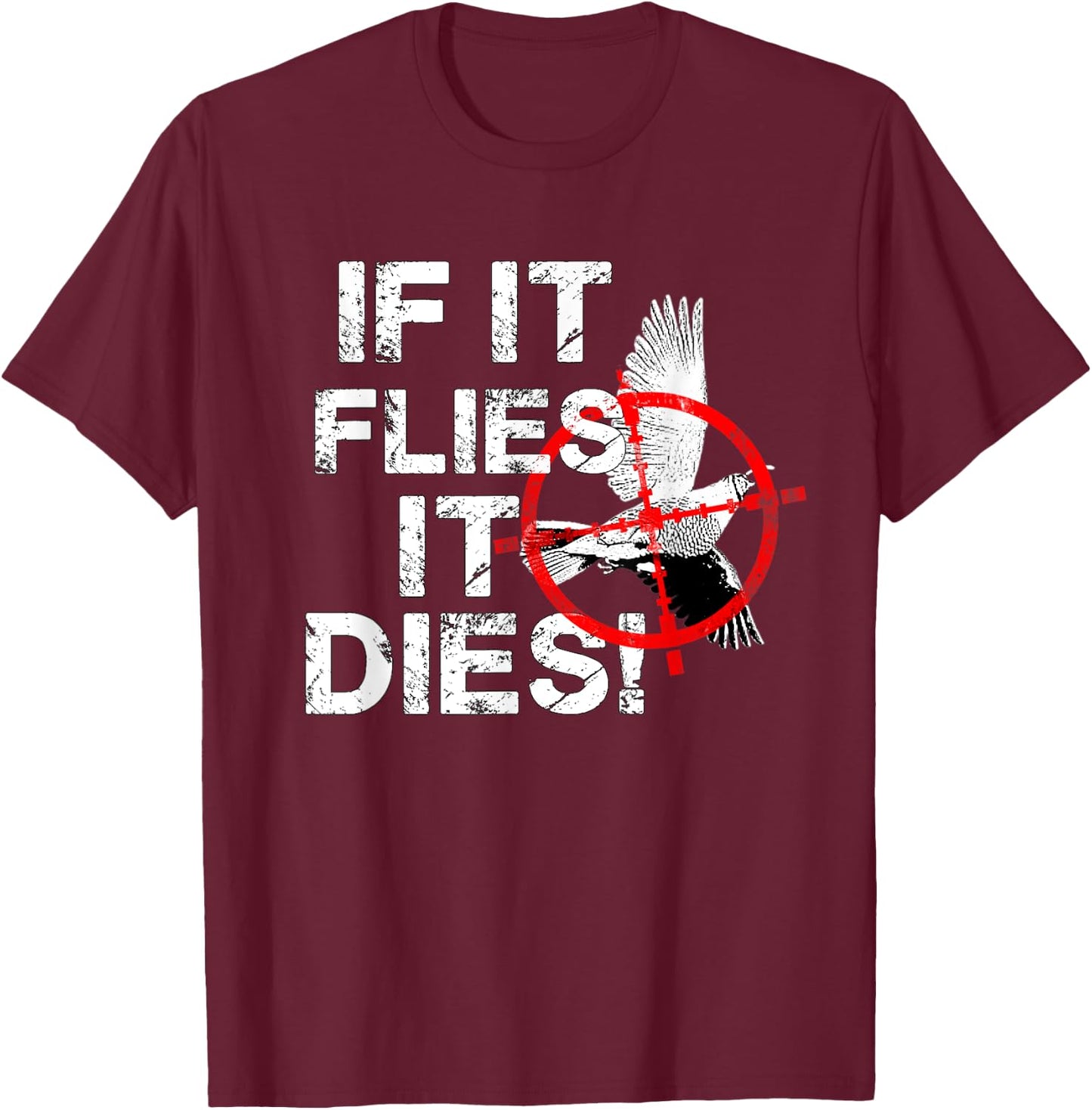 Quail Hunting Gift design - Upland Bird Hunters Gift T-Shirt - T-Shirt | Maroon