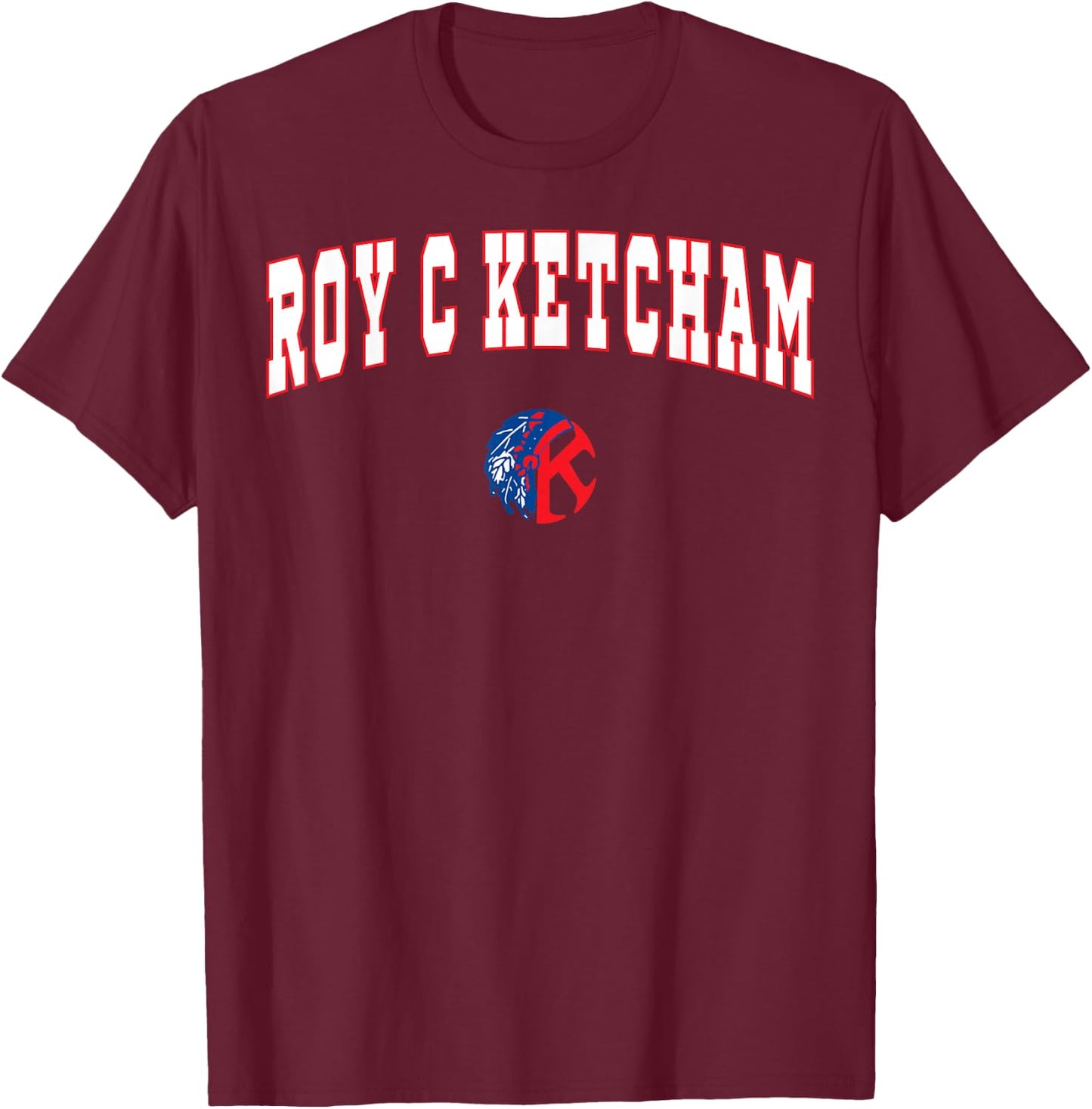 Roy C. Ketcham High School Indians C2 T-Shirt - T-Shirt | Maroon