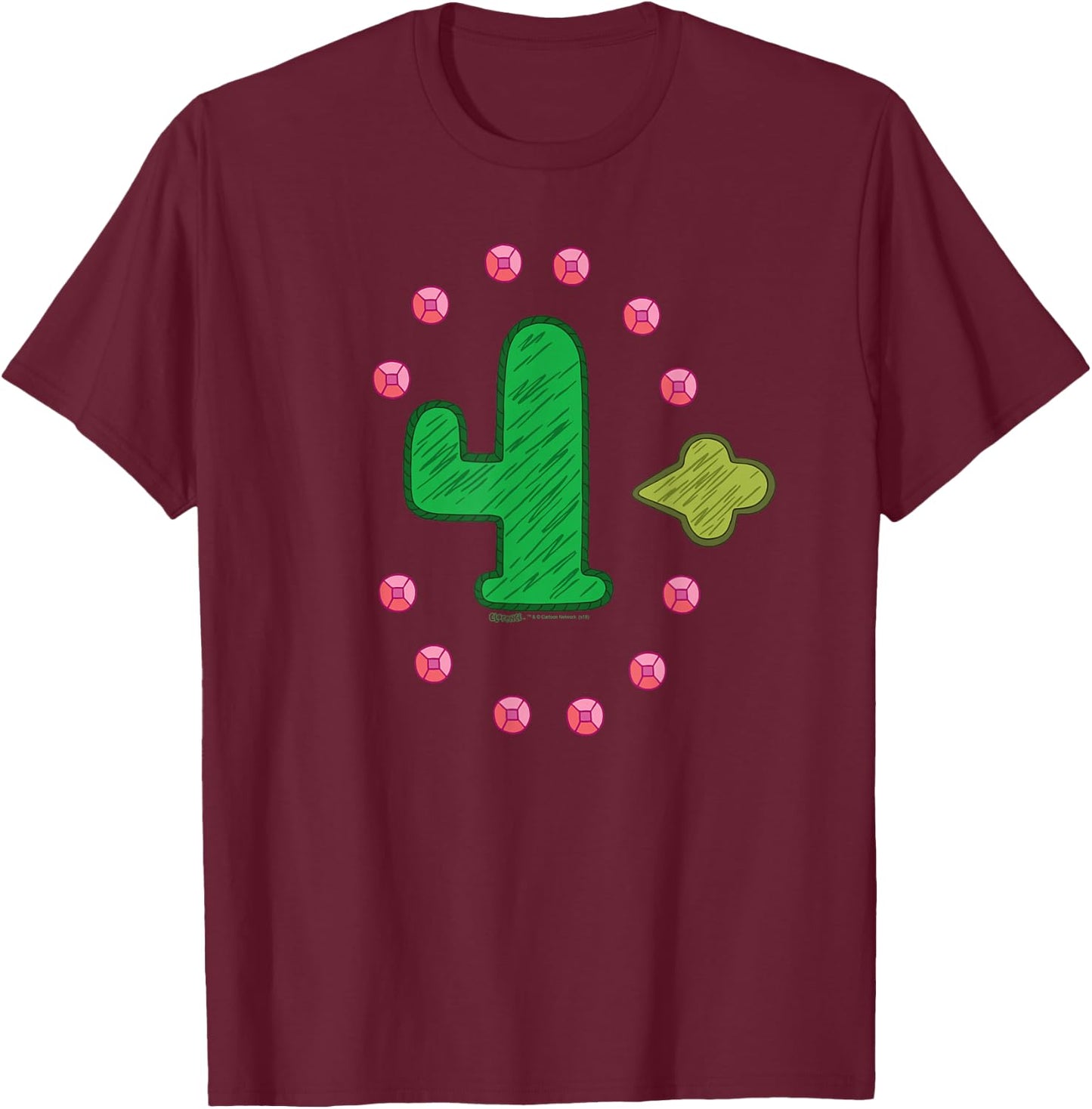 Clarence Freedom Cactus T-Shirt - T-Shirt | Maroon