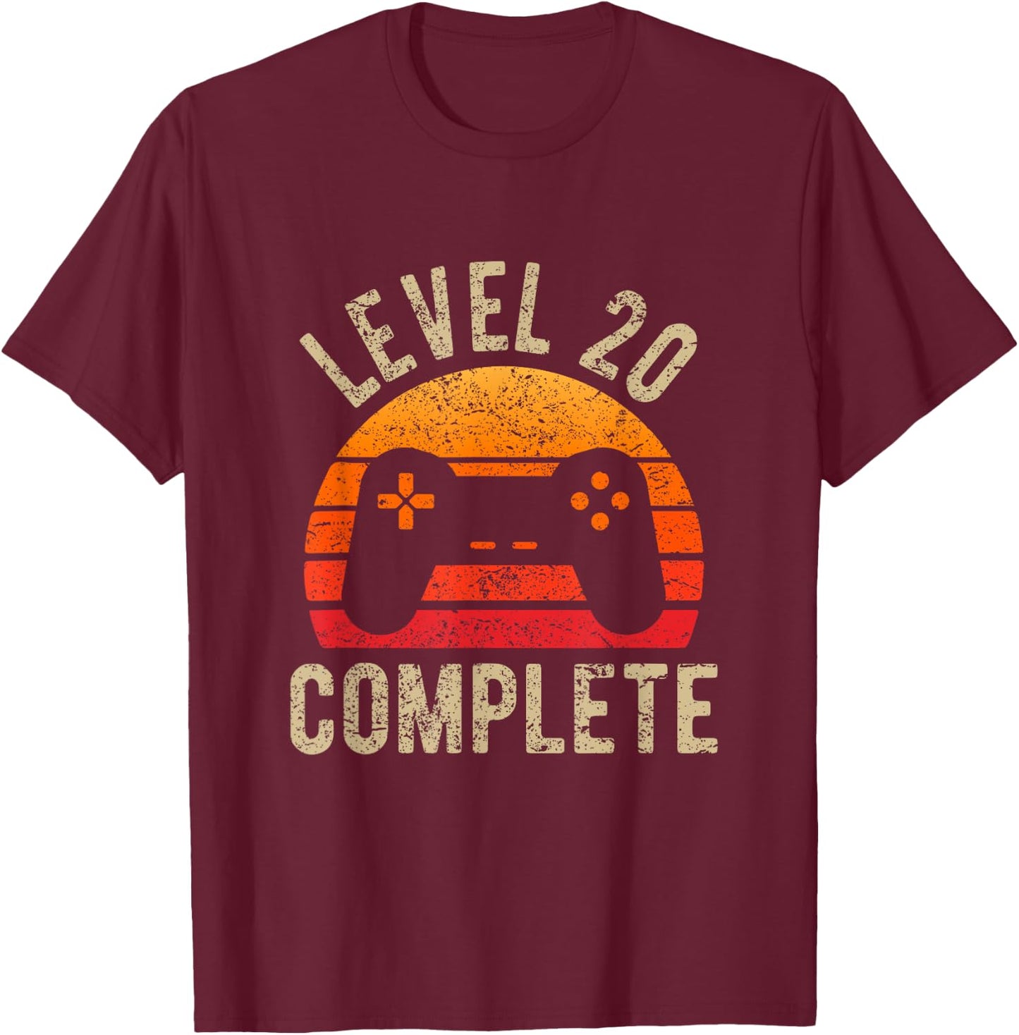 20th Birthday Men 20-YO Women Anniversary 20 Years Marriage T-Shirt - T-Shirt | Maroon