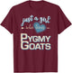 Heart Arrow Girl Who Loves Pygmy Goats T-Shirt - T-Shirt | Maroon