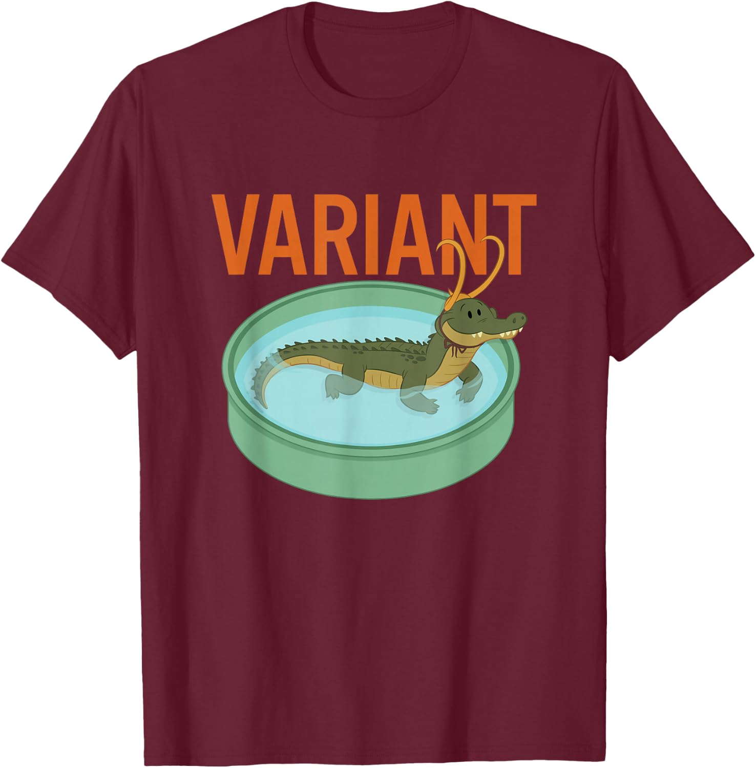 Marvel Loki Alligator Loki Variant Kiddie Pool T-Shirt - T-Shirt | Maroon