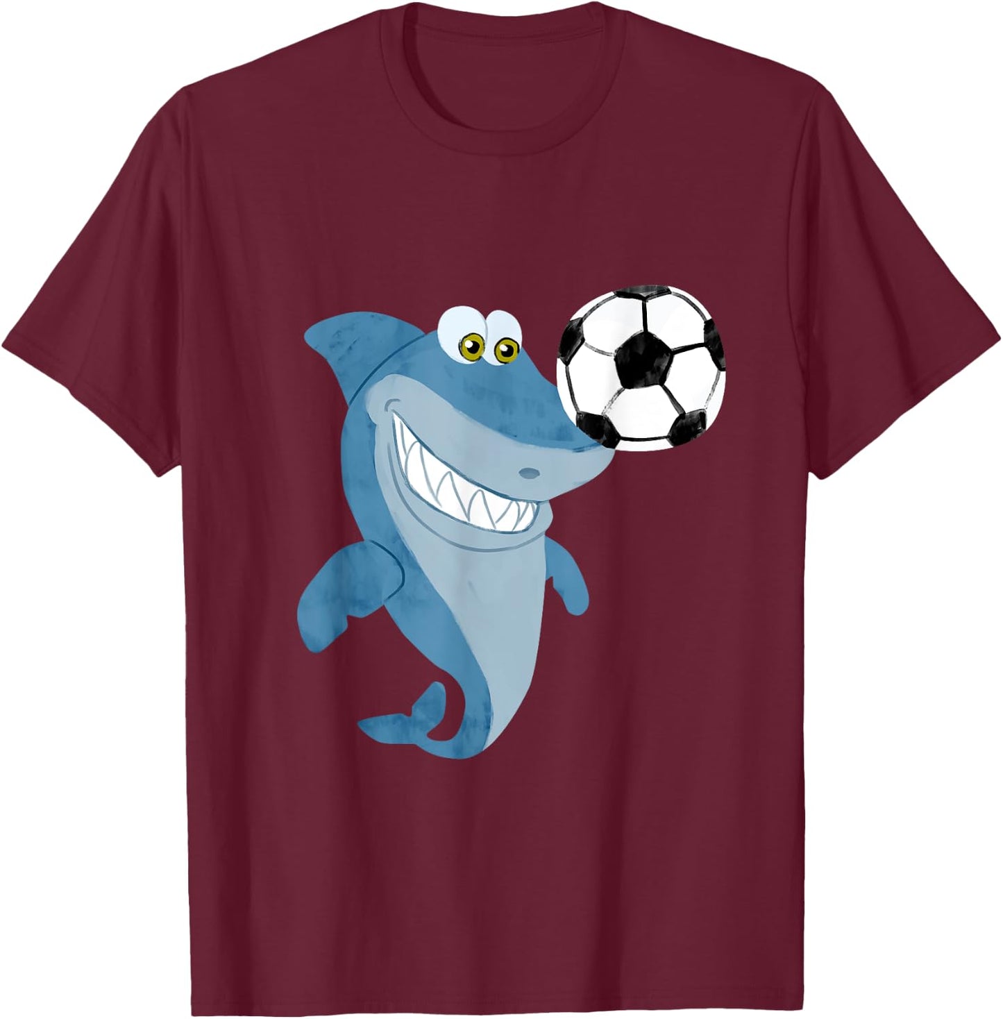 Soccer Team Shark - Soccer Player T-Shirt - T-Shirt | Maroon