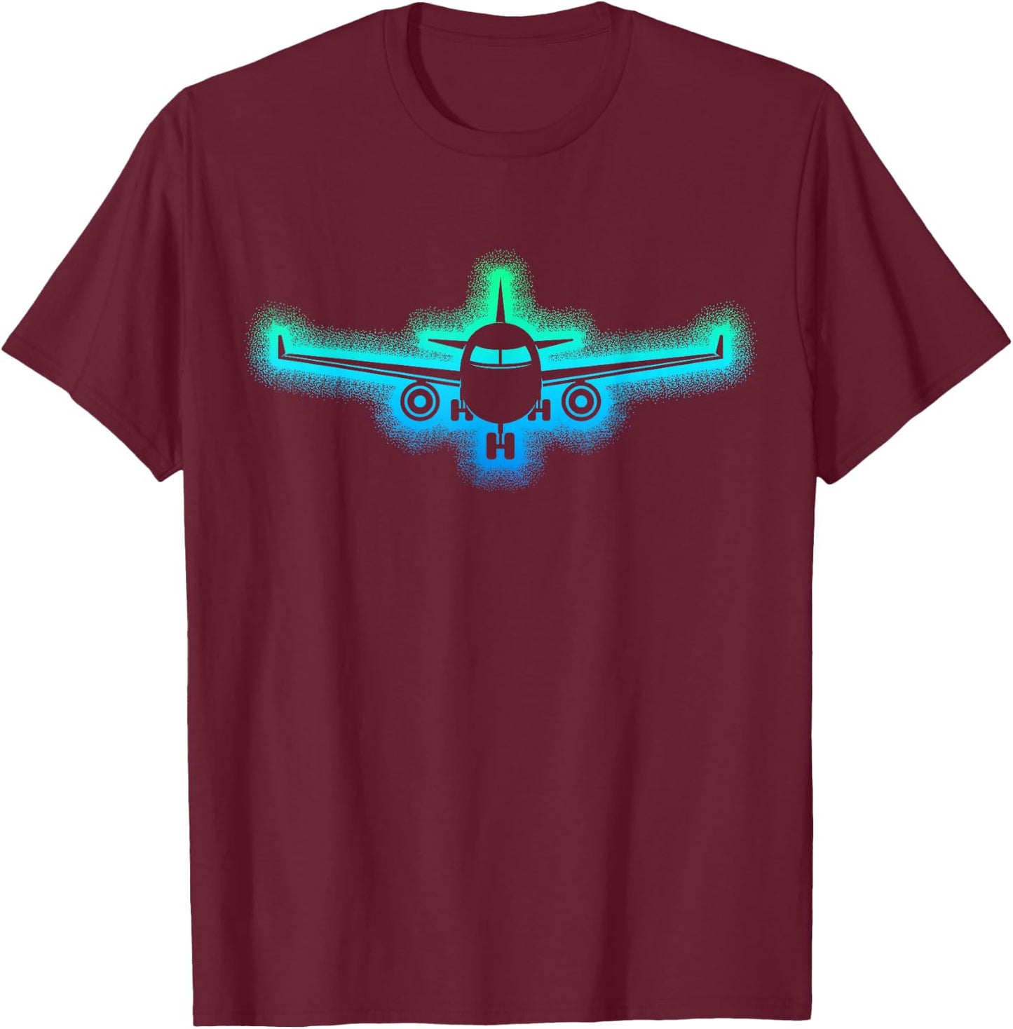 Airplane Pilot Plane Kids Toddler Boys Men T-Shirt - T-Shirt | Maroon