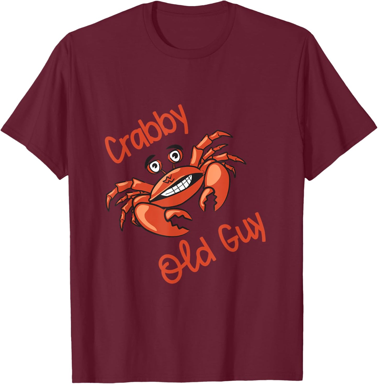 Crabby Old Guy T-Shirt - T-Shirt | Maroon