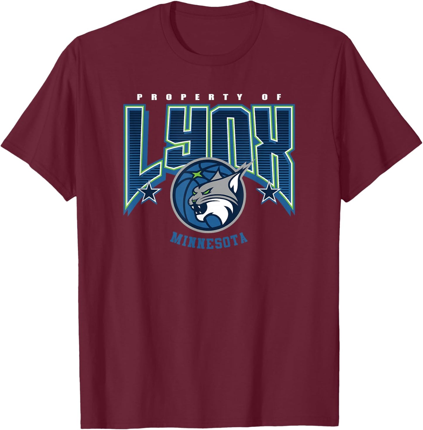 WNBA Minnesota Lynx Nothing but Net T-Shirt - T-Shirt | Maroon