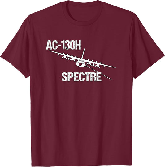 AC-130H Spectre Gunship Air Force Pilot- Funny Aviation T-Shirt - T-Shirt | Maroon