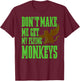 Wizard of OZ Wicked Witch Get My Flying Monkeys Small T-Shirt - T-Shirt | Maroon