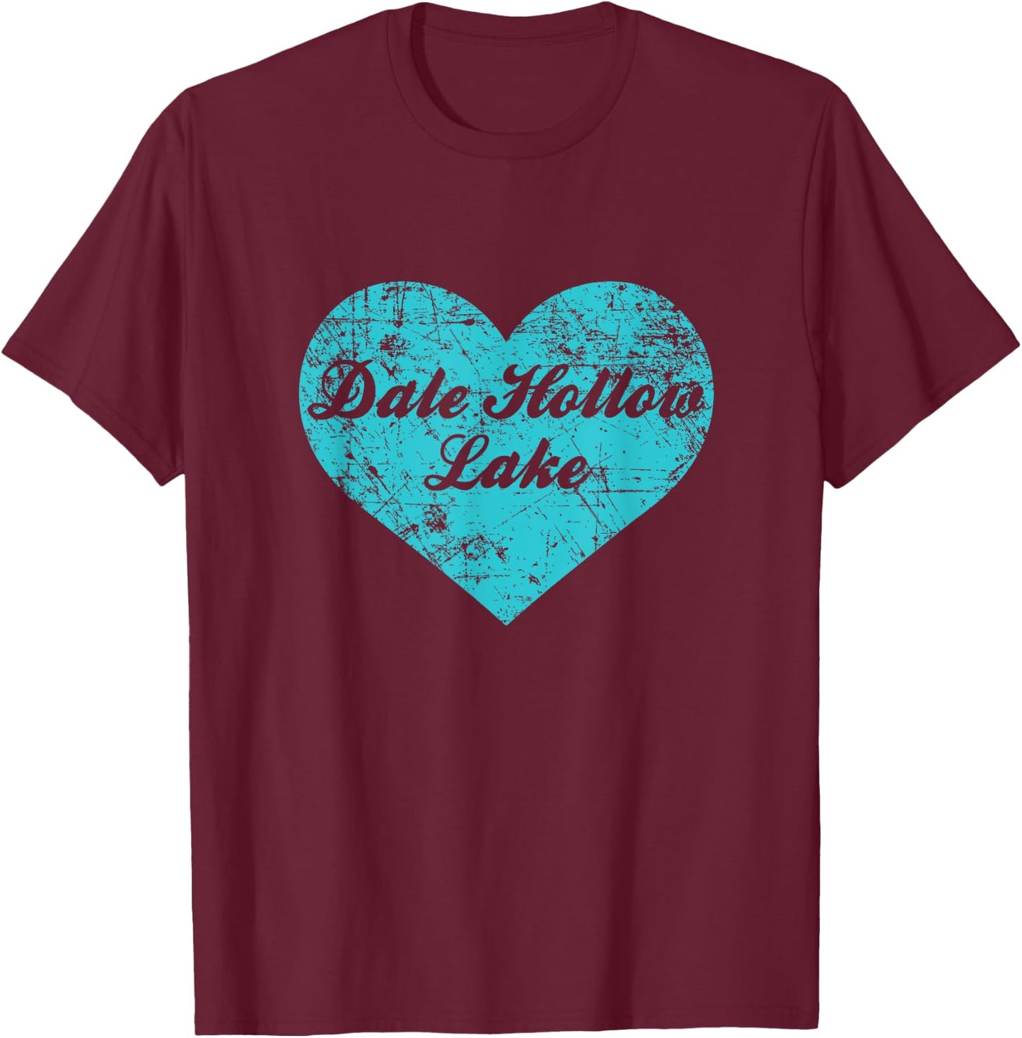 I Love Dale Hollow Lake Shirt, Kentucky Camping Gift T-Shirt - T-Shirt | Maroon