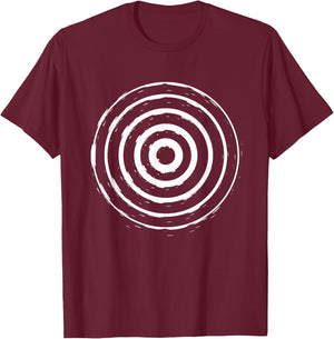 Funny Bullseye Circles Kids Adult Halloween Costume T-Shirt - T-Shirt | Maroon