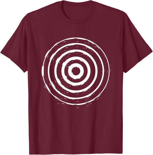 Funny Bullseye Circles Kids Adult Halloween Costume T-Shirt - T-Shirt | Maroon