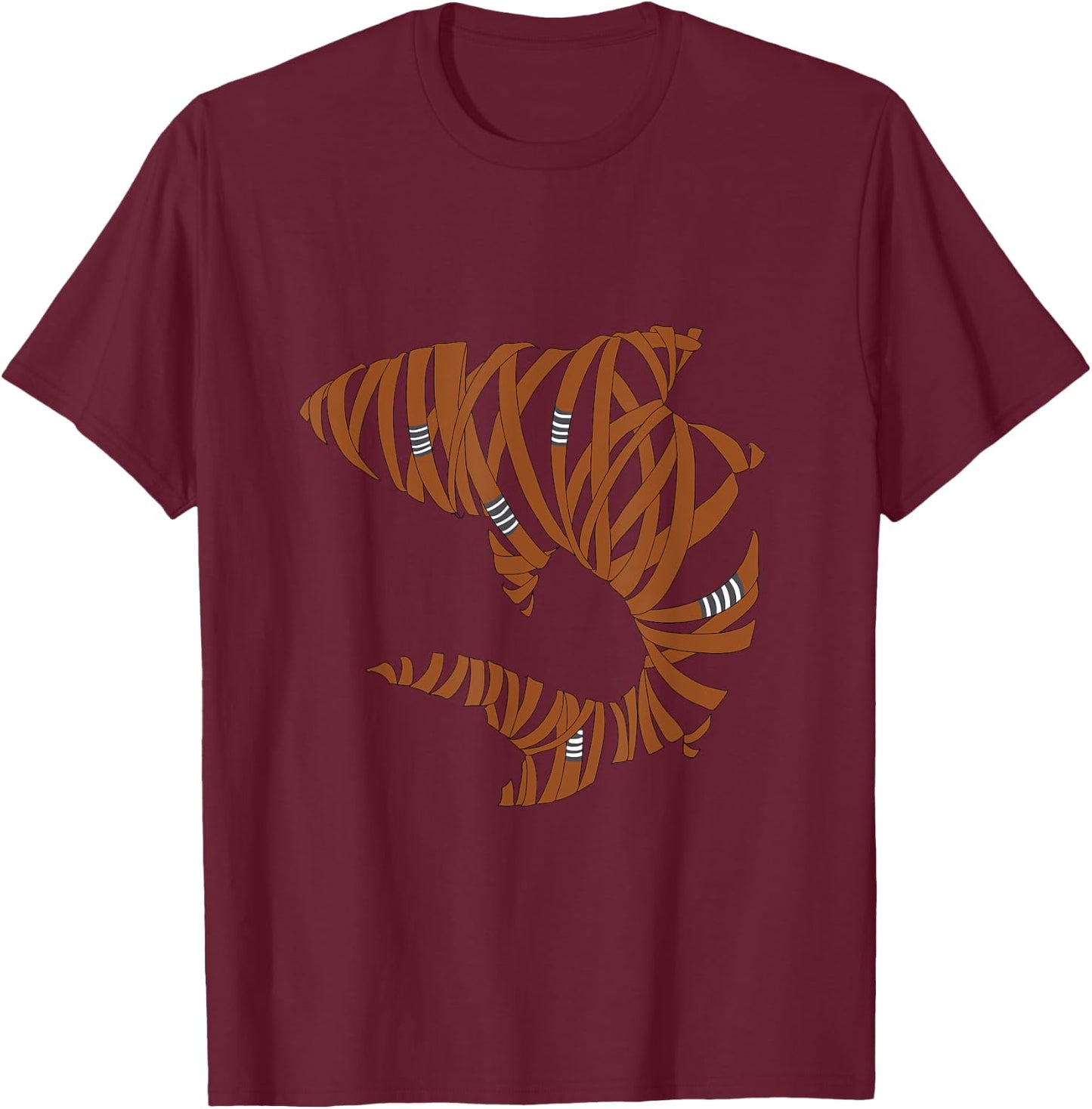 Bjj Jiu Jitsu Belt Shark - Brown Belt T-Shirt - T-Shirt | Maroon