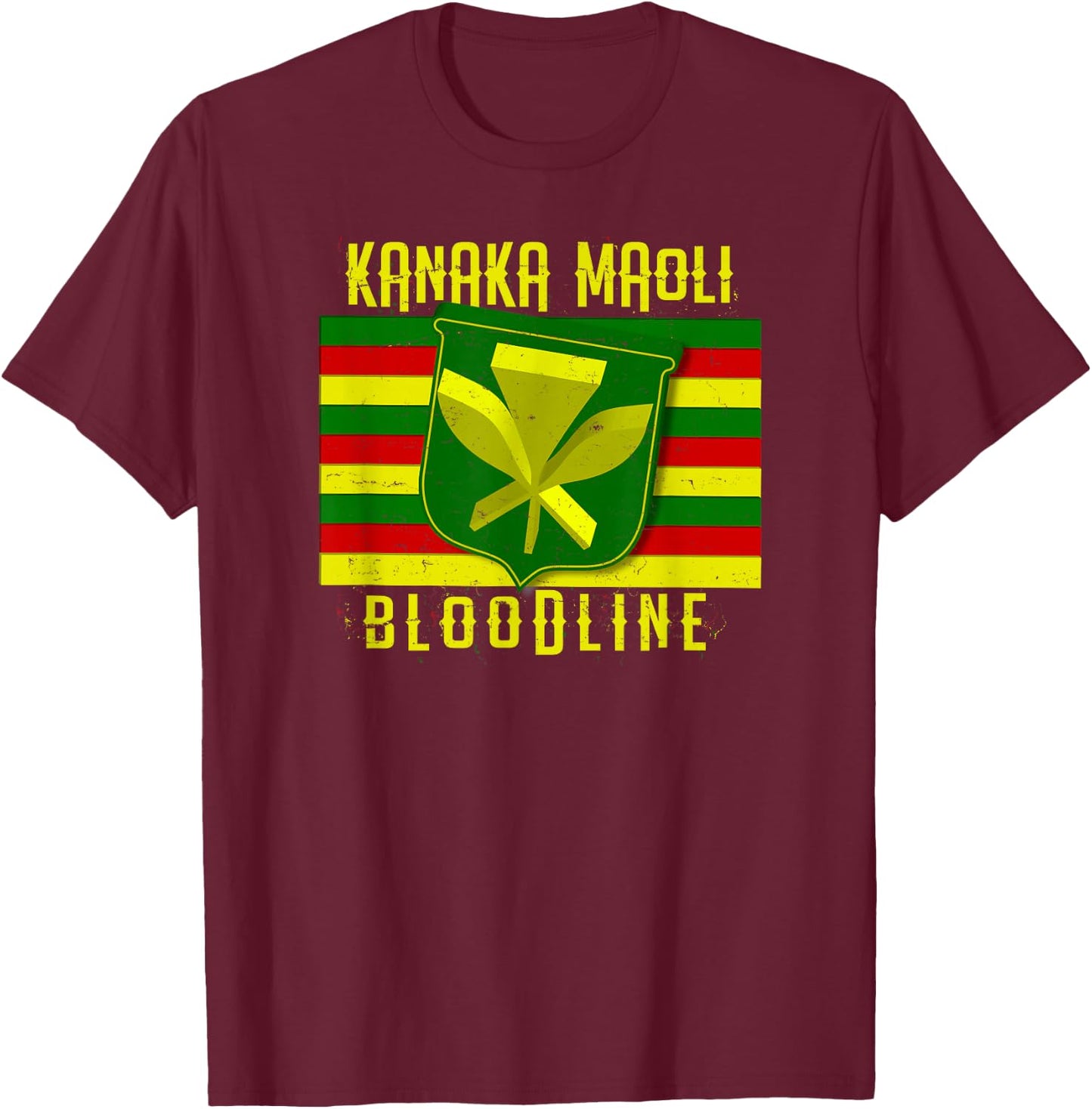 Kanaka Maoli Olelo Hawaii T-Shirt - T-Shirt | Maroon