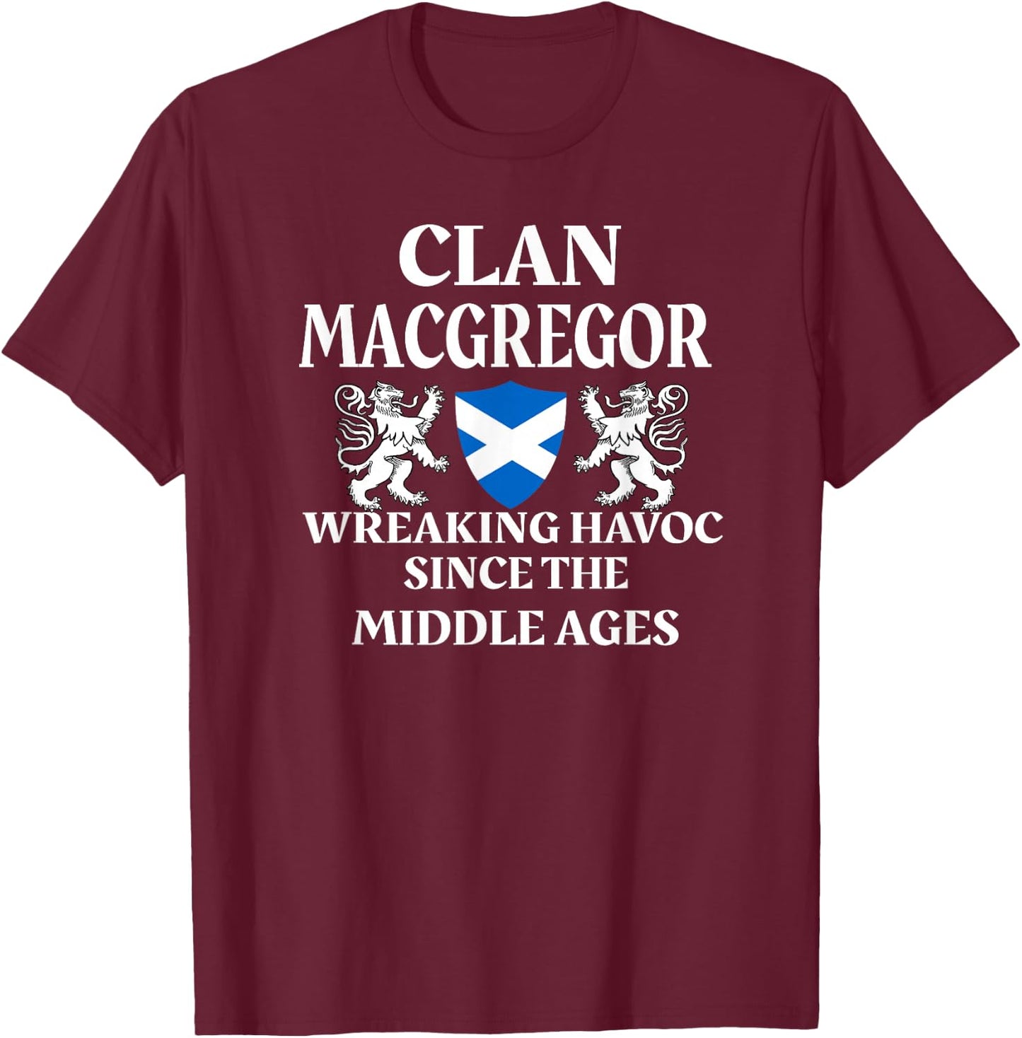 MacGregor Scottish Family Clan Scotland Name T-Shirt - T-Shirt | Maroon