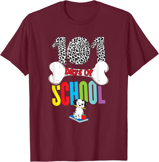 101st Days of School - 100th Day Class 101th Kids Teacher T-Shirt - T-Shirt | Maroon