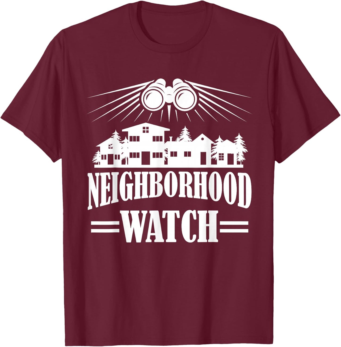 Neighborhood Watch T-Shirt - T-Shirt | Maroon