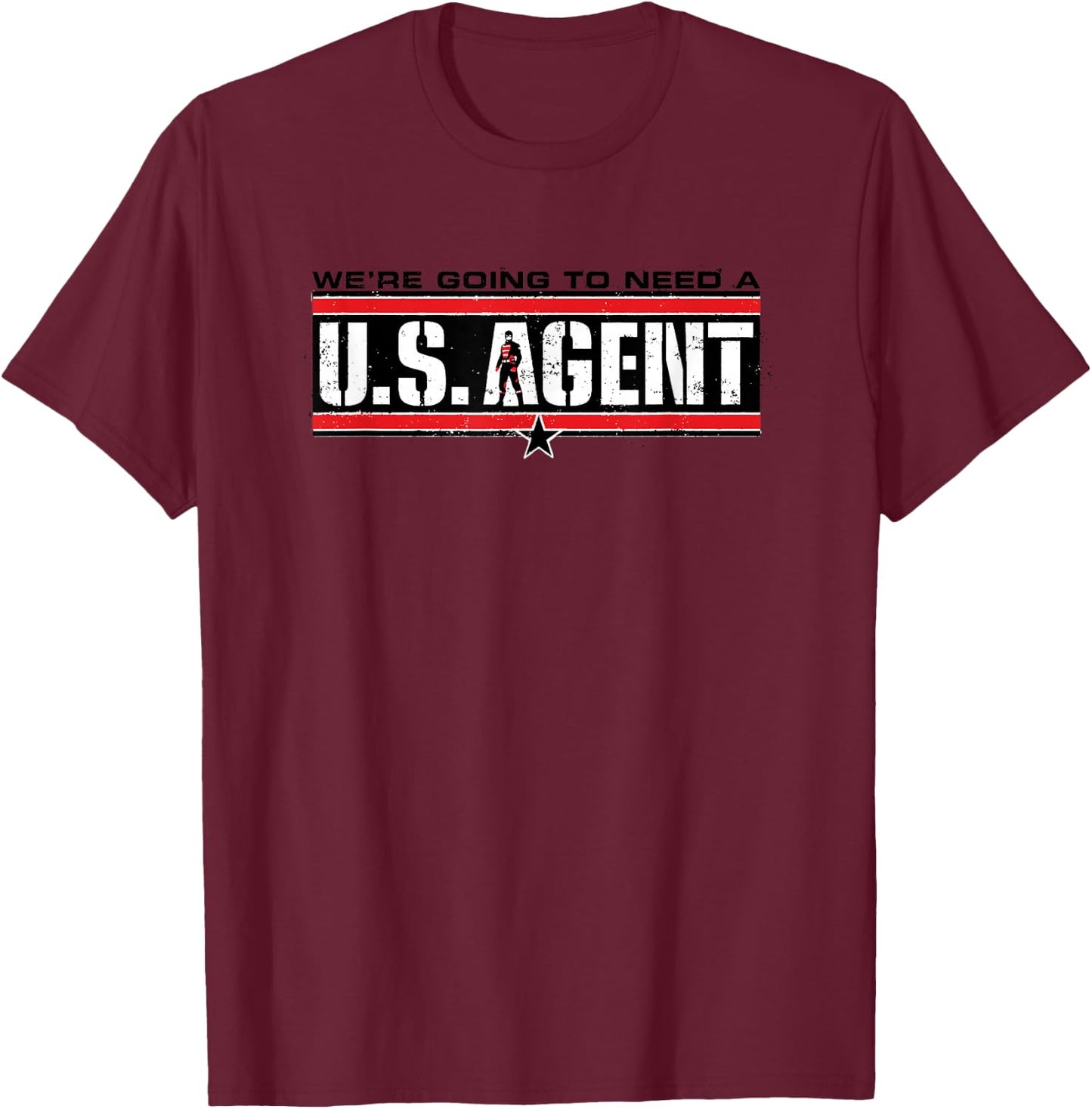 Marvel The Falcon and The Winter Soldier U.S. Agent T-Shirt - T-Shirt | Maroon