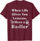 When Life Gives You Lemons Have Radler Funny Drinking T-Shirt - T-Shirt | Maroon