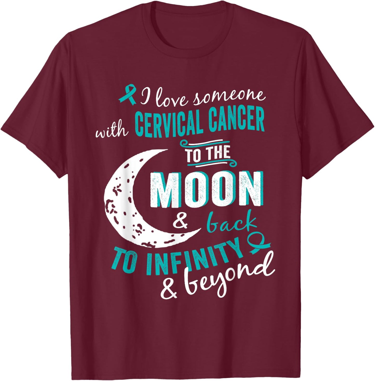 Cervical Cancer Shirts - Cervical Cancer Awareness Shirt T-Shirt - T-Shirt | Maroon