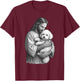 Bichon Frise And Jesus Christian Faith Dog Lover T-Shirt - T-Shirt | Maroon