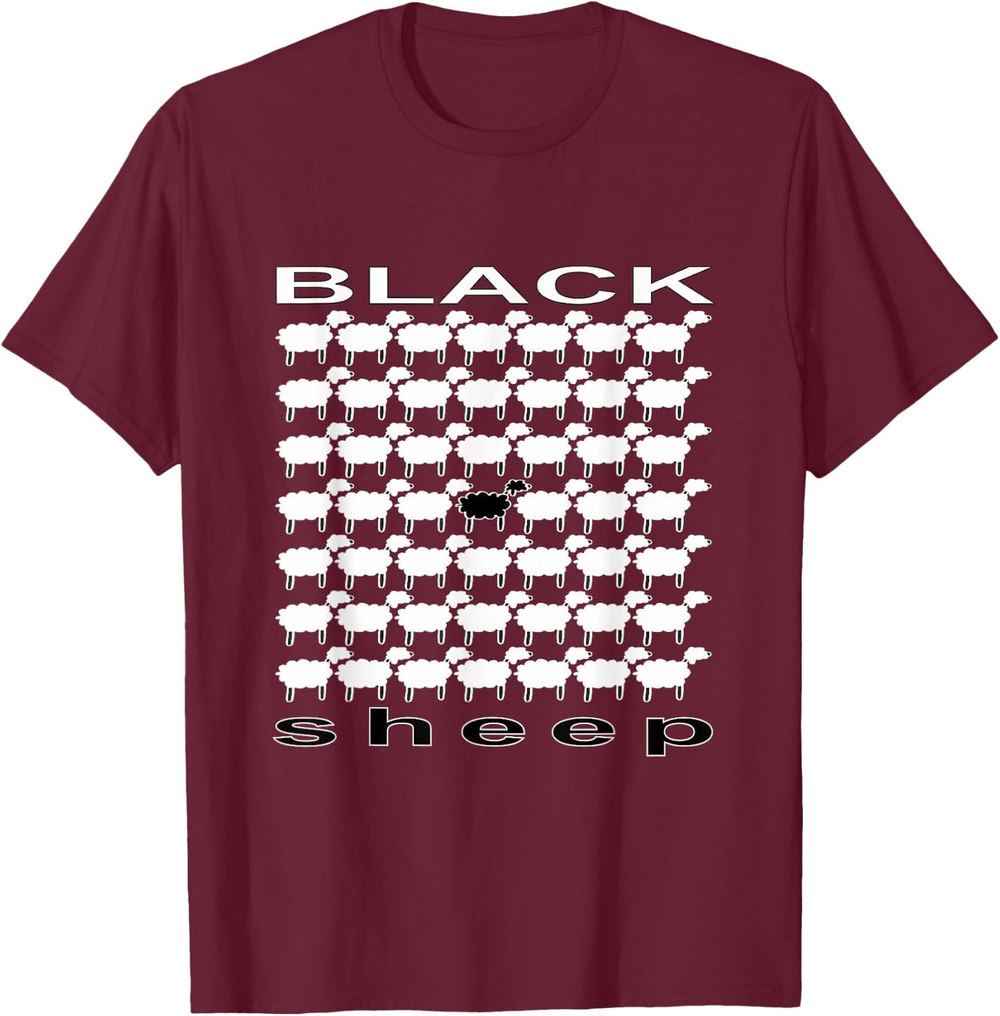 Black Sheep T-Shirt - T-Shirt | Maroon
