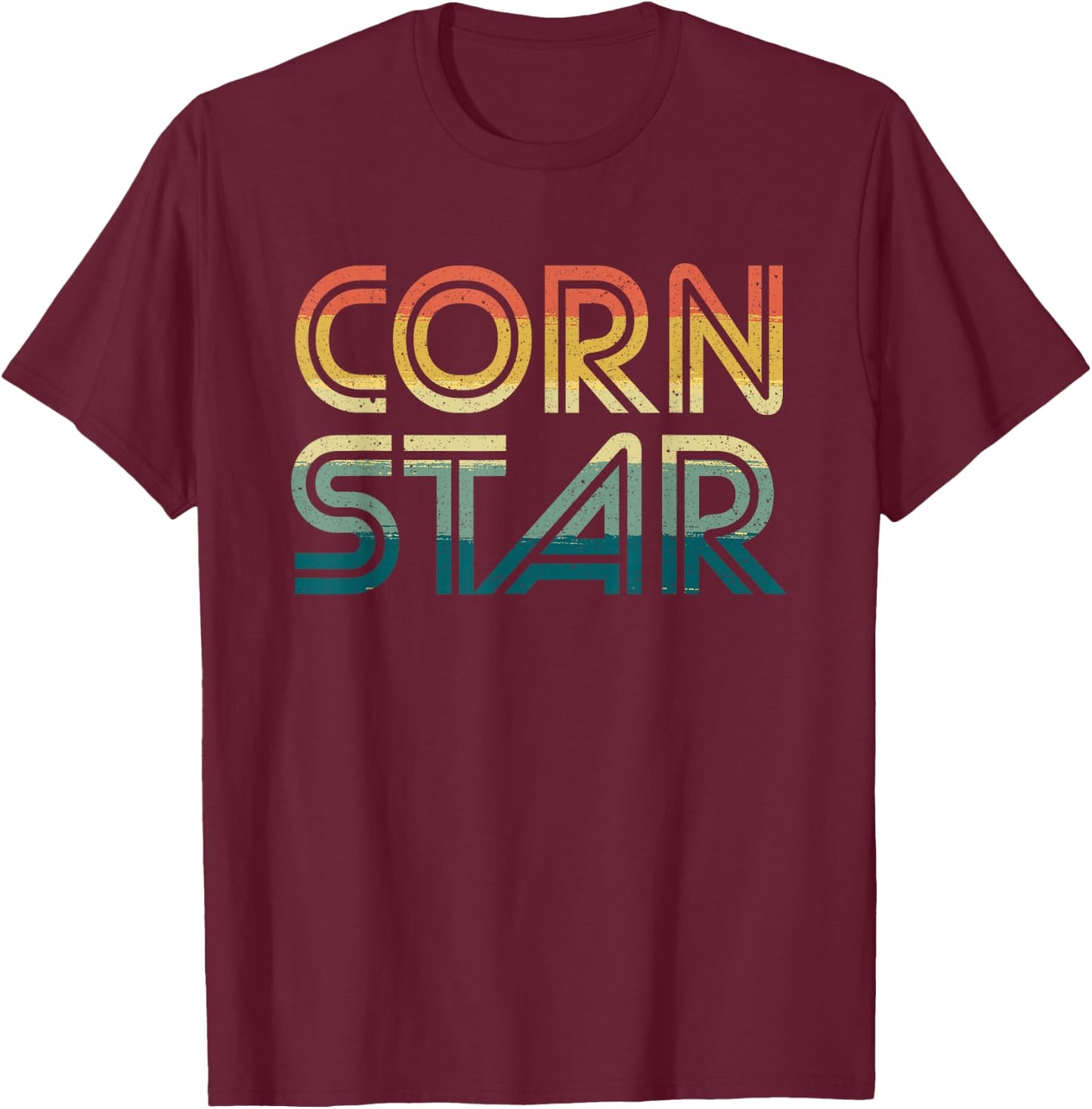 Corn Star Shirts Bean Bag Player - Funny Cornhole Gift Shirt T-Shirt - T-Shirt | Maroon