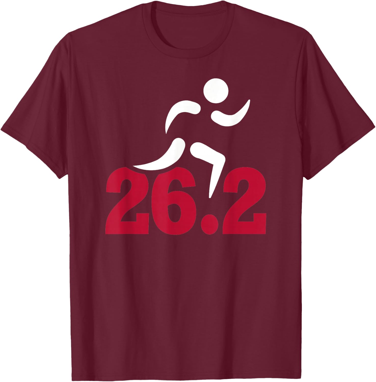 26.2 Miles Marathon T-Shirt - T-Shirt | Maroon
