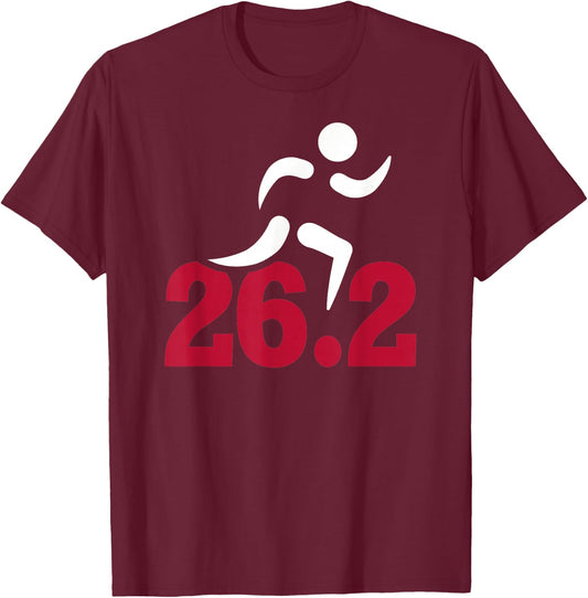 26.2 Miles Marathon T-Shirt - T-Shirt | Maroon