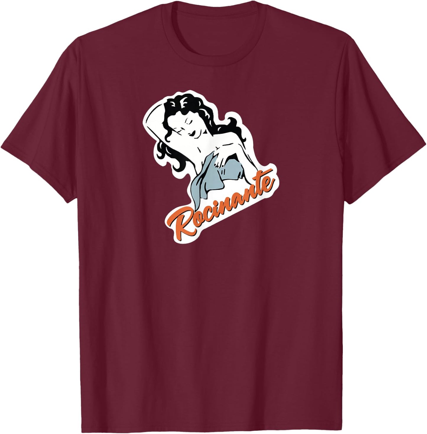 The Expanse Rocinante Logo - Women's Black Cotton 60% Polyester 40% Classic Fit Short Sleeve - Small T-Shirt - T-Shirt | Maroon