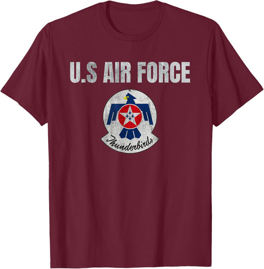 USAF Thunderbirds -U S Air Force Gifts T-Shirt - T-Shirt | Maroon