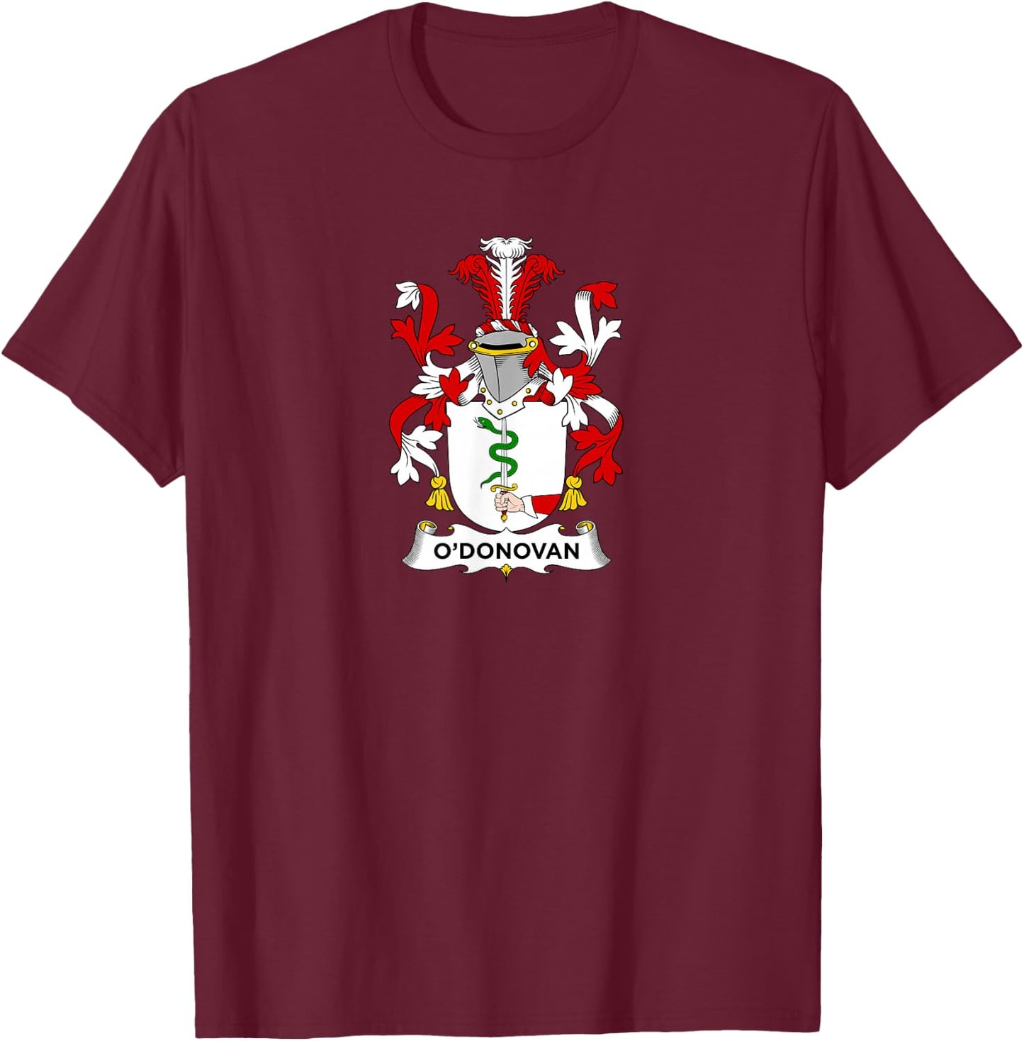 O'Donovan Coat of Arms - Family Crest T-Shirt - T-Shirt | Maroon