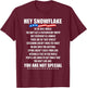 Hey Snowflake in The Real World Motivational Truths T-Shirt - T-Shirt | Maroon