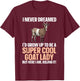 Cool Goat Lady Art Girl Animal Farmer Goat Lover T-Shirt - T-Shirt | Maroon