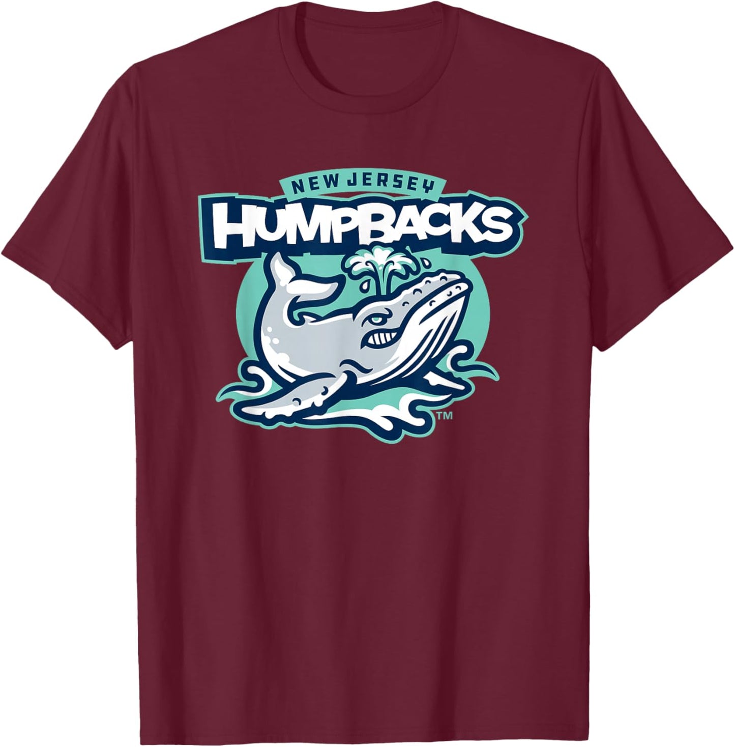 NLL UnBOXed New Jersey Humpbacks Primary Logo T-Shirt - T-Shirt | Maroon