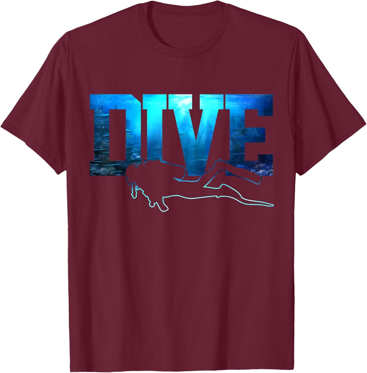 Tauchen - & Geschenke fr Taucher Diving Dive Diver Gift T-Shirt - T-Shirt | Maroon