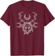 Crystal Skull Pagan - Stay Weird - Boho Mexican T-Shirt - T-Shirt | Maroon